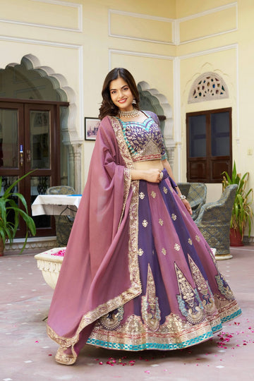 Heavy Embroidered Festive Lehenga Set
